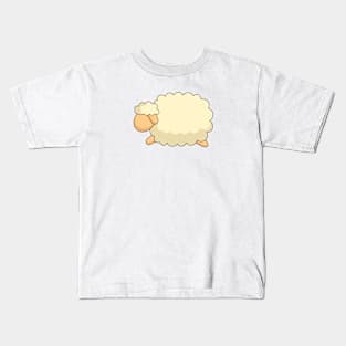 cute flat sheep character design Kids T-Shirt